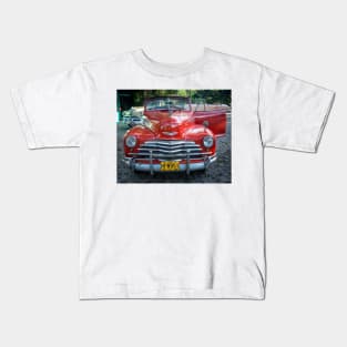 American car from the 50's in Havana, Cuba Kids T-Shirt